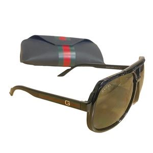 Gucci Mens GG 1622/S Aviator Sunglasses (Made In Italy)